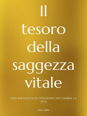 cover image of Il tesoro della saggezza vitale